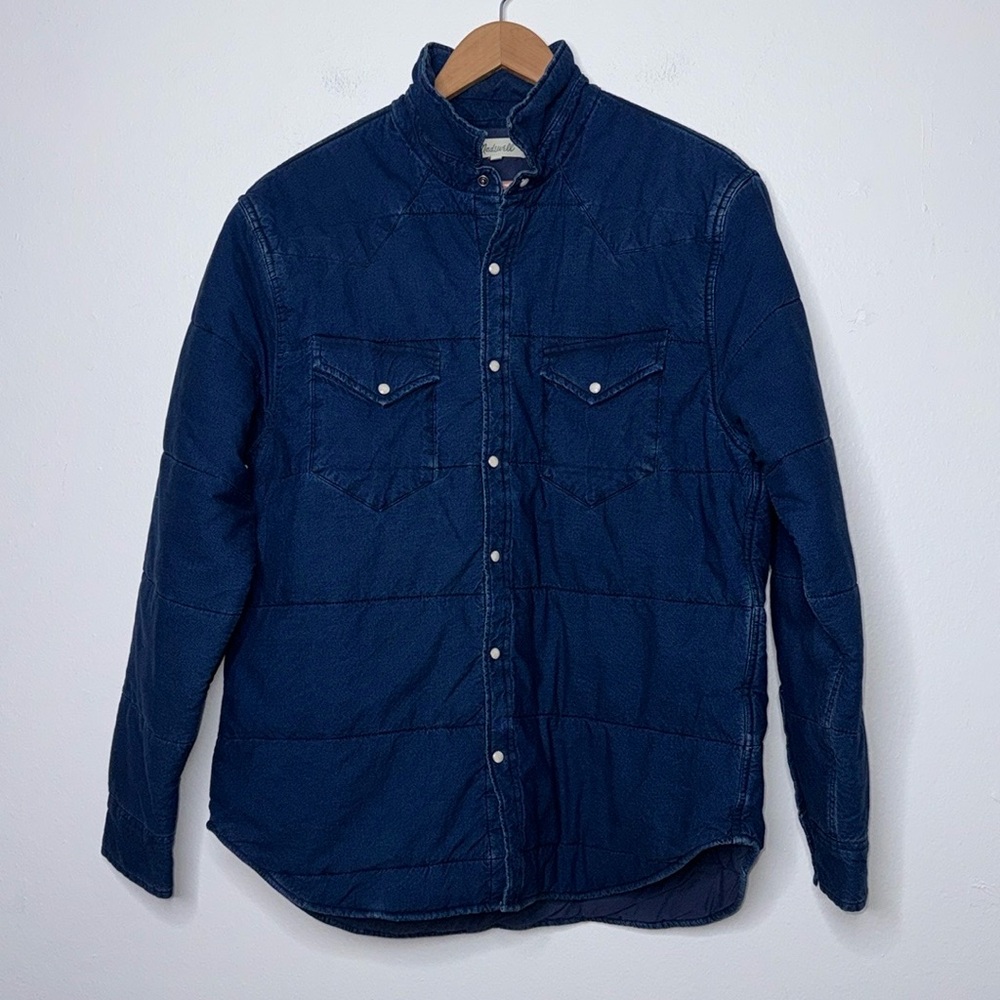 Madewell Quilted Western Shirt-Jacket Size Large
